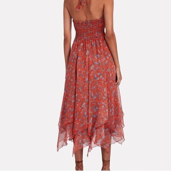 MISA Adele Dress in Aranciatta Paisley FLAWED SMALL - Picture 5 of 15